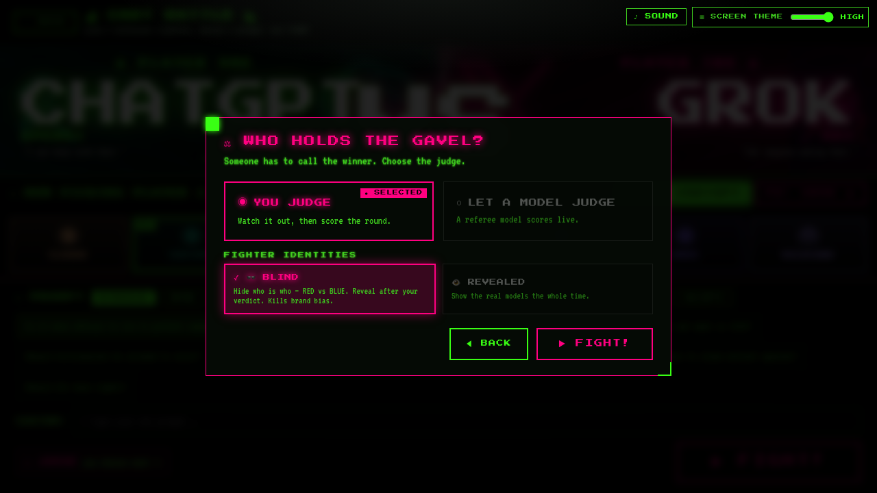 AI vs AI — screen 3