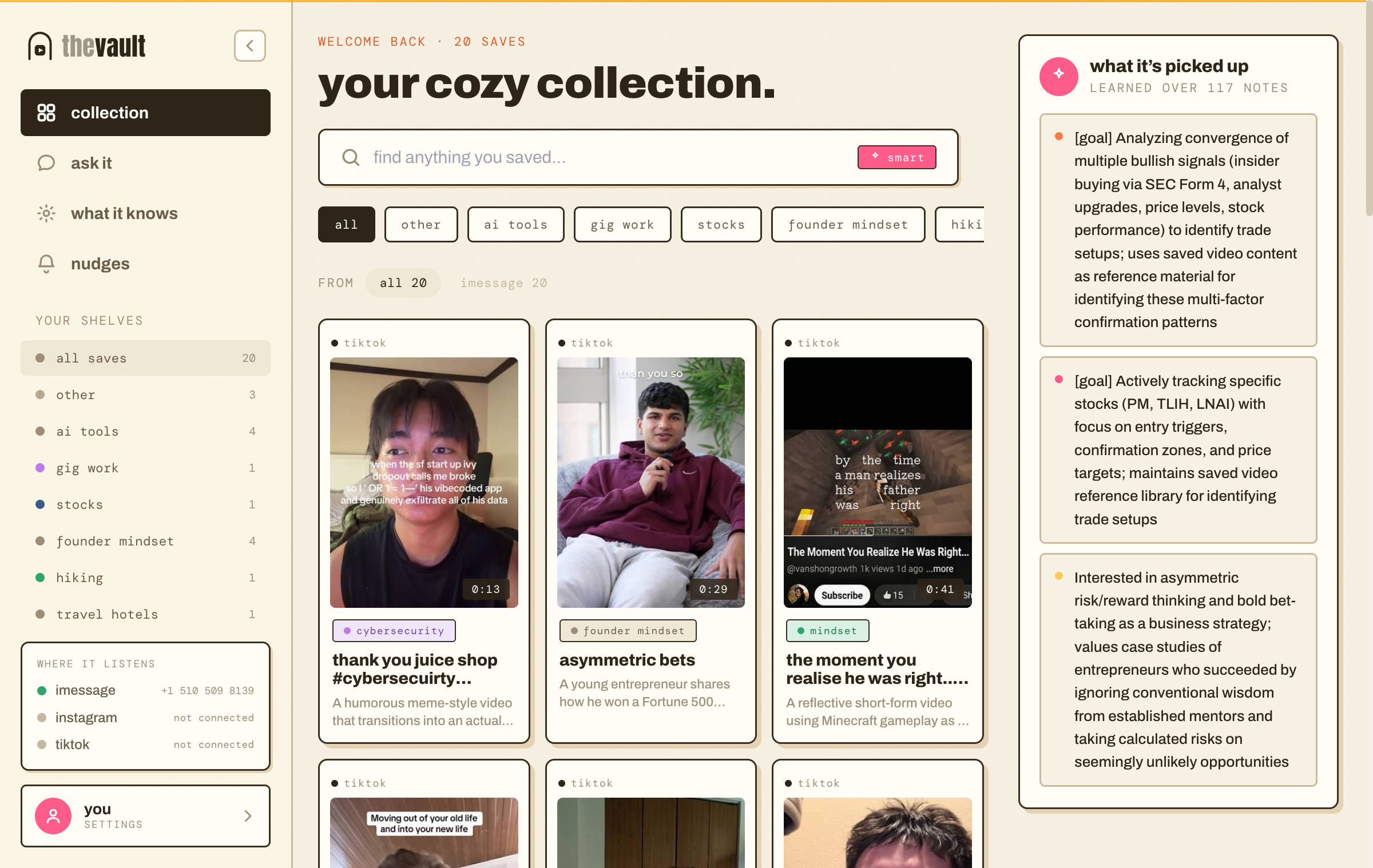 yourvault — screen 2