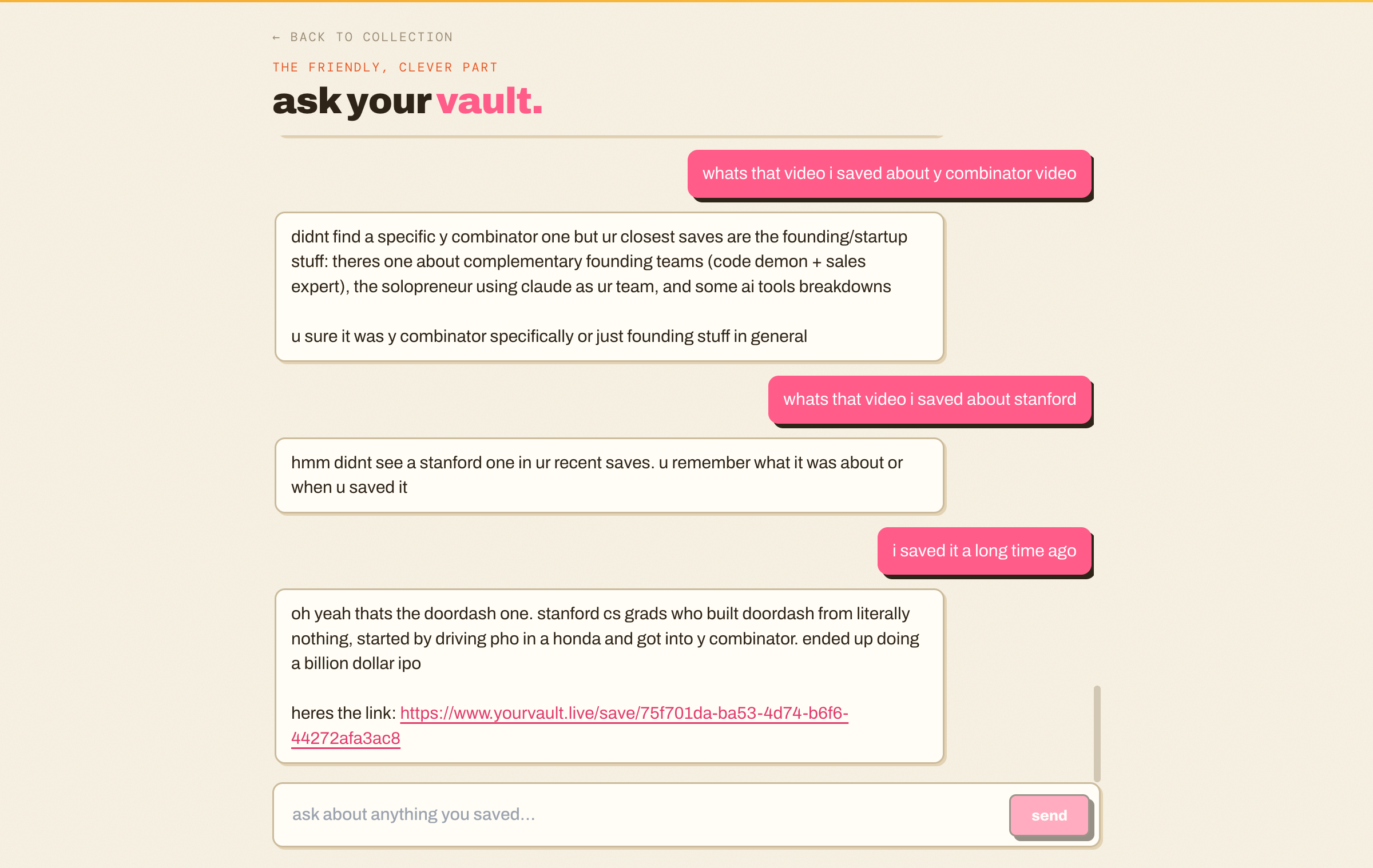 yourvault — screen 3